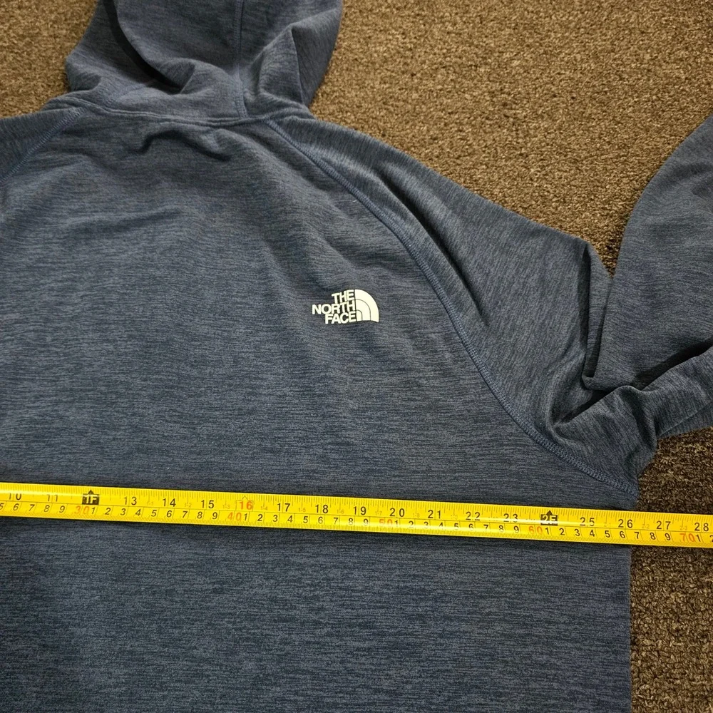 The North‎ Face CanyonlandsHoodie Mens XXL Blue Heathered Fleece Jacket Full Zip